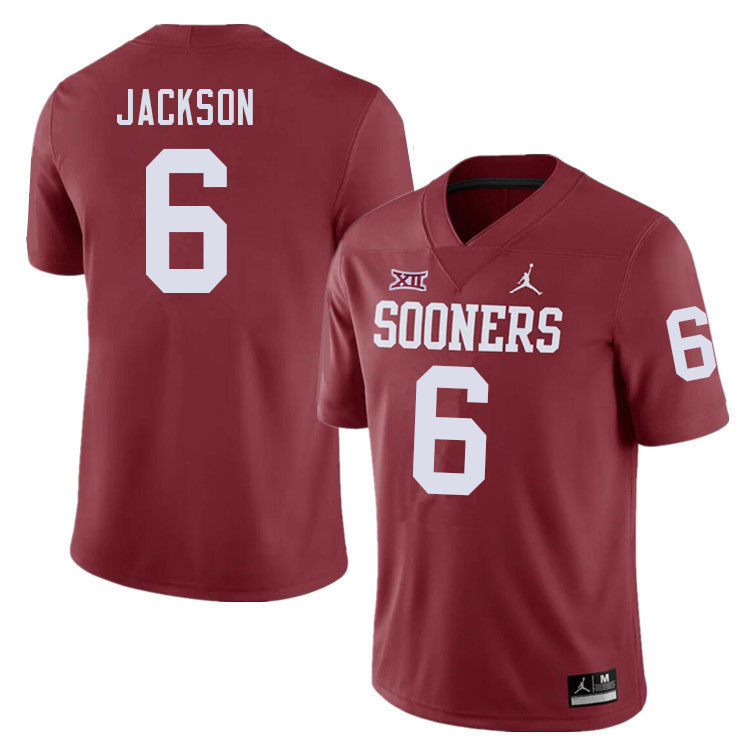 Men #6 Cody Jackson Oklahoma Sooners College Football Jerseys Sale-Crimson - Click Image to Close